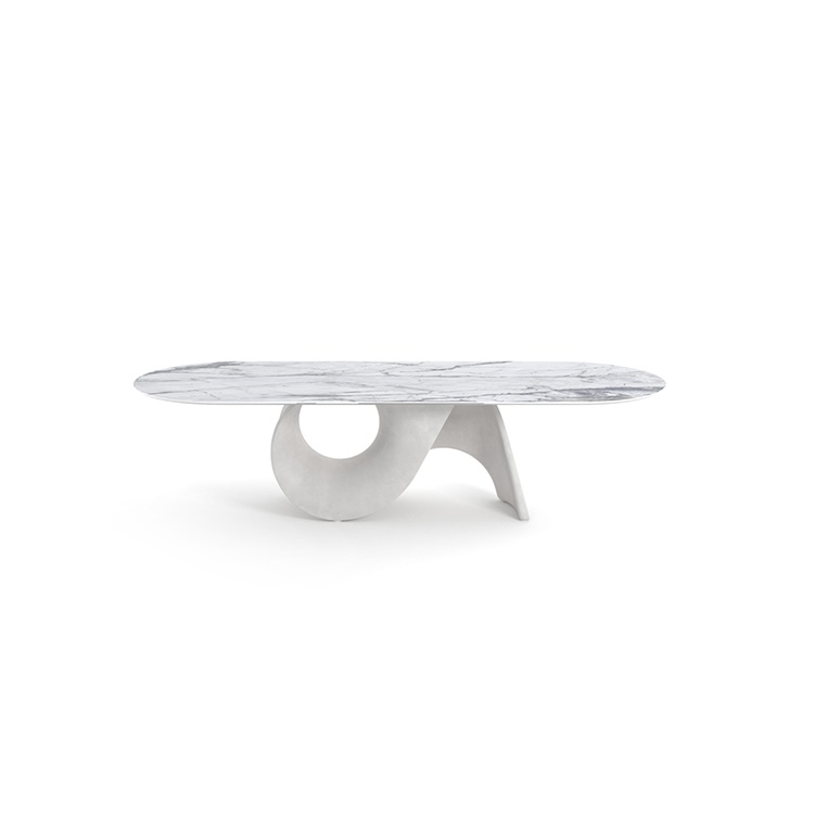 MD-SG001 oval marble dining table