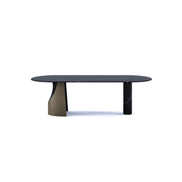 MD-SG007 Table with stainless steel legs and marble top