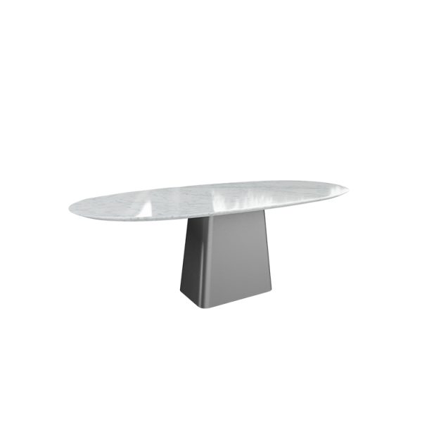 YS-CT64 oval marble dining table
