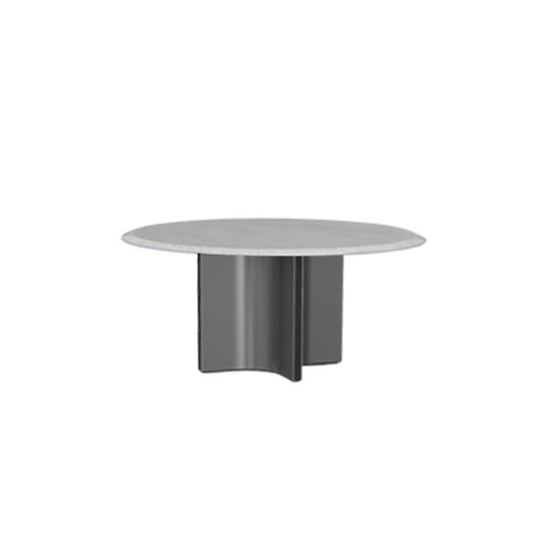 YS-CT69 round slate/marble dining table