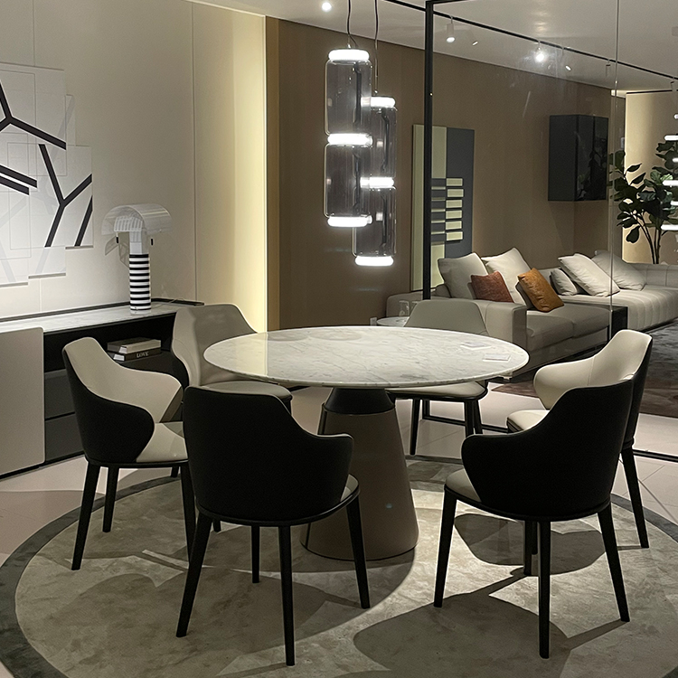YS-CT63 Round marble dining table